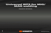 Universal WPS for MIG/ MAG welding - .Universal WPS for MIG/MAG welding INCLUYE 84 EPS PARA MIG/MAG