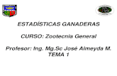 Censo Pecuario 2012