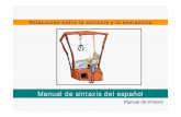 Manual de sintaxis del español - Mallorca @ . AMPLIACION... · Manual de sintaxis. Manual de sintaxis