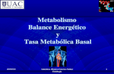 Fisiolog­a metabolismo, balance energ©tico y tasa metab³lica basal