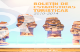 Boletin estadisticas turisticas 2010 2014