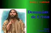 Biblia y realidad Denuncias de Cristo Dise±o: J. L. Caravias sj