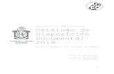 Catأ،logo de Disposiciأ³n Documental 2019 ... Reunir las disposiciones que regulan sus competencias,
