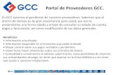 Portal de Proveedores GCC. ... Portal de Proveedores GCC. Ingresar en la pagina de GCC: Posteriormente