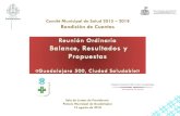 Comitأ© Municipal de Salud 2015 2018 Rendiciأ³n de Cuentas 2018-09-24آ  Comitأ© Municipal de Salud 2015