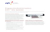 Hoja de datos del espectrofot£³metro EFI ES-6000 ESPECIFICACIONES EFI ES-6000 Motor espectral Tecnolog£­a