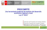 PROCOMPITE - Arequipa PROCOMPITE Herramienta poderosa de fomento del Desarrollo Econأ³mico Regional