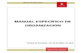 MANUAL ESPECأچFICO DE ORGANIZACIأ“N manual especأچfico de organizaciأ“n direcciأ“n general de desarrollo
