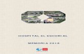 HOSPITAL EL ESCORIAL MEMORIA 2018 - ... Hospital El Escorial. Memoria 2018 Servicio Madrileأ±o de Salud