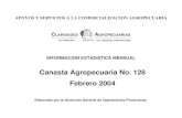 Canasta Agropecuaria nأ؛mero 128, febrero 2004 Canasta Agropecuaria No. 128 Precios a Futuro ( Febrero