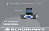 Radiorreloj con acoplamiento iPod / iPhone iPHONE: Reproducciأ³n de mأ؛sica desde el iPod o iPhone ...