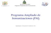 Programa Ampliado de Inmunizaciones (PAI) ... Programa Ampliado de Inmunizaciones . Contenido Misi£³n
