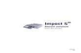Impact S - Mettler Toledo METTLER TOLEDO Impact Sآ® User's Guide 1-4 Nivelaciأ³n de la bأ،scula La Impact