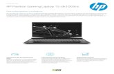 HP Pavilion Gaming Laptop 15-dk1003ns HP True Vision 720p HD camera with integrated dual array digital