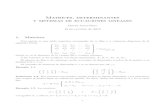 Matrices, determinantes y sistemas de ecuaciones lineales 2013-02-08¢  Matrices, determinantes y sistemas