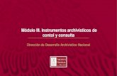 M£³dulo III. Instrumentos archiv£­sticos de contol y consulta III. Inventarios documentales. Art£­culo