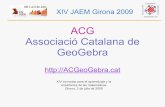 ACG Associaci£³ Catalana de jbujosa/ArticlesXerrades/PresentaACGGirona... Creaci£³n de la ACG (Associaci£³