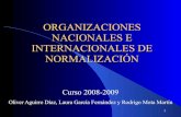 ORGANIZACIONES NACIONALES E INTERNACIONALES DE ESTANDARIZACIÓN