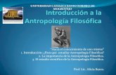 Introduccion a la Antropolog­a Filos³fica