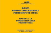 BASES FONDO CONCURSABLE PROCOMPITE 2015