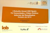 I Estudio Anual de TV Conectada y V­deo Online de IAB Spain y Elogia