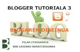 Blogger tutoriala: blogaren diseinua