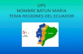 UPS REGIONES DEL ECUADORUps regiones del ecuador