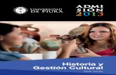 Brochure Historia y Gesti³n Cultural