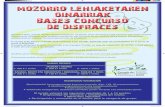 MOZORRO LEHIAKETAREN OINARRIAK BASES CONCURSO DE BASES CONCURSO DE DISFRACES