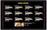 MAKI SUSHI - Quan MAKI SUSHI Unagi avo Kappa Kani Ebi Sake Avo Ebi Avo Four seasons sushi roll Sake