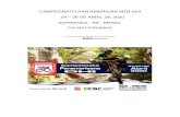 CAMPEONATO PAN AMERICAN MTB DHI en el Campeonato Panamericano MTB Downhill 2020 que se celebrar£Œ del