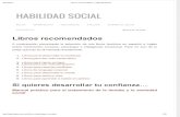 Libros Recomendados _ Habilidad Social