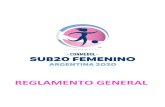 REGLAMENTO GENERAL - 6 Reglamento del Campeonato CONMEBOL SUB-20 FEMENINO. LISTA DE Tأ‰RMINOS -CONMEBOL