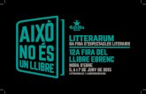 Organitzen Fira del Llibre Ebrenc Organitzen Litterarum ... 11.00 h 2n espai multimأ¨dia de presentacions