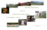 guión turístico de la reserva ecológica cayambe - coca