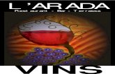 Carta vins restaurant l'Arada (Ultramort)