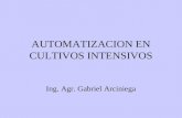 AUTOMATIZACION EN CULTIVOS INTENSIVOS Ing. Agr. Gabriel Arciniega
