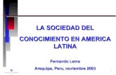 La Sociedad Del Conocimiento En Latino America