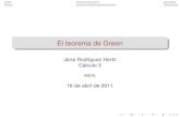 El teorema de Green jana/www2/calculo_3_files/clase... el teorema de green relaciona una integral de