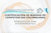 Certificaci³n de Normas de competencias laborales colombianas