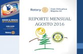 REPORTE MENSUAL JULIO 2016 2016. 8. 31.آ  REPORTE MENSUAL AGOSTO 2016 . XIX ANIVERSARIO Se festejaron