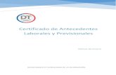 Certificado de Antecedentes Laborales y Previsionales ... Certificado de Antecedentes Laborales y Previsionales