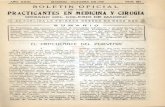 PRACTICANTES EN MEDICINA YCIRUtilA A~O xxm MADRID. أڑcTUBRn DE 1927 BOLETIN OFICIAL DE LOS NUM 229 PRACTICANTES