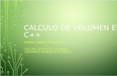 Calculo de Volumen en c ++ CALCULO II