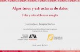 Algoritmos y estructuras de datos - Colas y colas dobles ... Algoritmos y estructuras de datos Colas