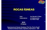 ROCAS أچGNEAS - Facultad de Ciencias Exactas, Ingenierأ­a y 2018. 12. 17.آ  ROCAS أچGNEAS Autor: Ing.