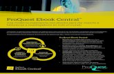 ProQuest Ebook Central ... ProQuest Ebook Central: â€¢ Experiencia completa del usuario que ofrece dibujo