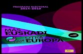 PROGRAMA ELECTORAL ELECCIONES EUROPEAS 2014. 5. 2.¢  1.- EL CONTEXTO ELECTORAL Las elecciones europeas