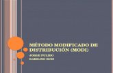 M©todo Modificado de distribuci³n (MODI)
