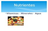 ï€ Vitaminas - Minerales - Agua Nutrientes. Vitaminas